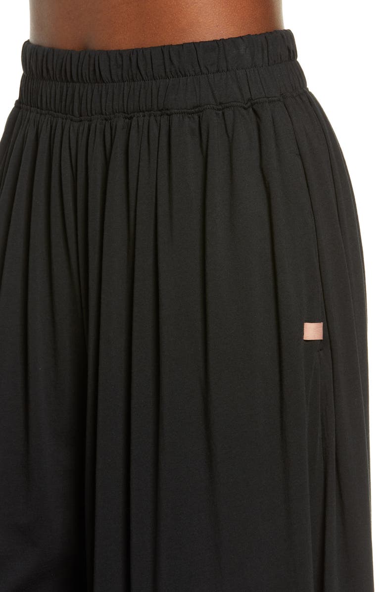 Lunya Organic Pima Wide Leg Lounge Pants, Alternate, color, Immersed Black