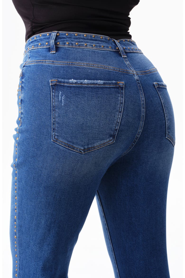 High Waist Bootcut Jeans, Alternate, color, MEDIUM BLUE