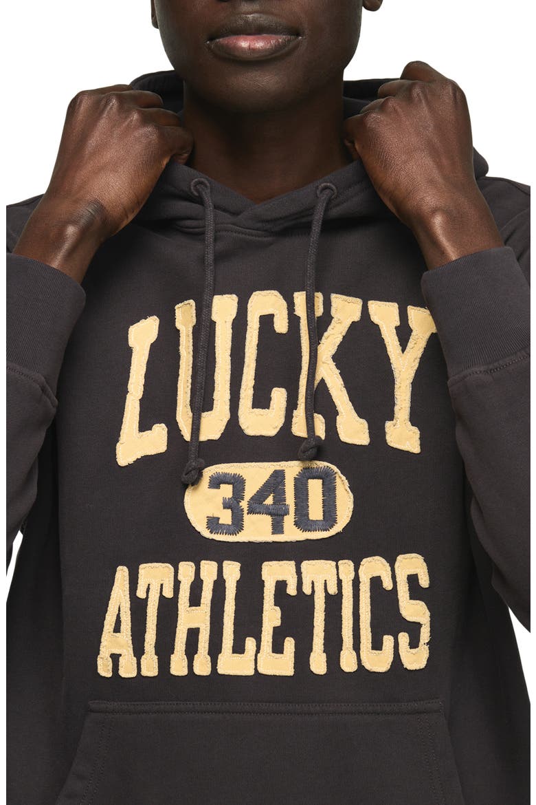 Lucky Graphic Hoodie, Alternate, color, NAVY