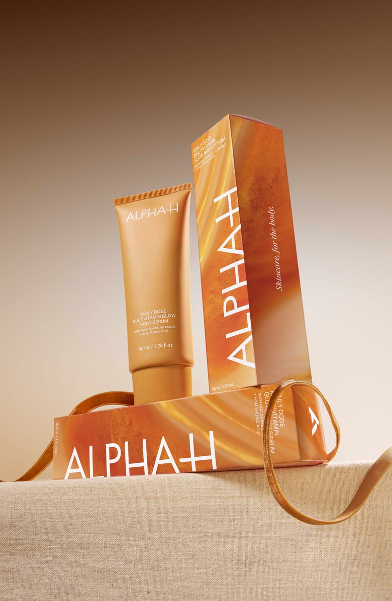 Alpha-H Daily Dose Multivitamin Glow Body Serum, Alternate, color, Copper/ Gold