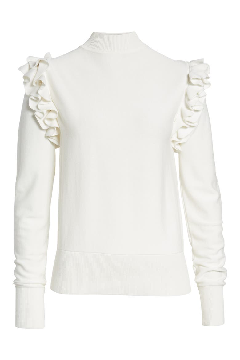 Detachable Sleeve Sweater, Alternate, color, WHITE