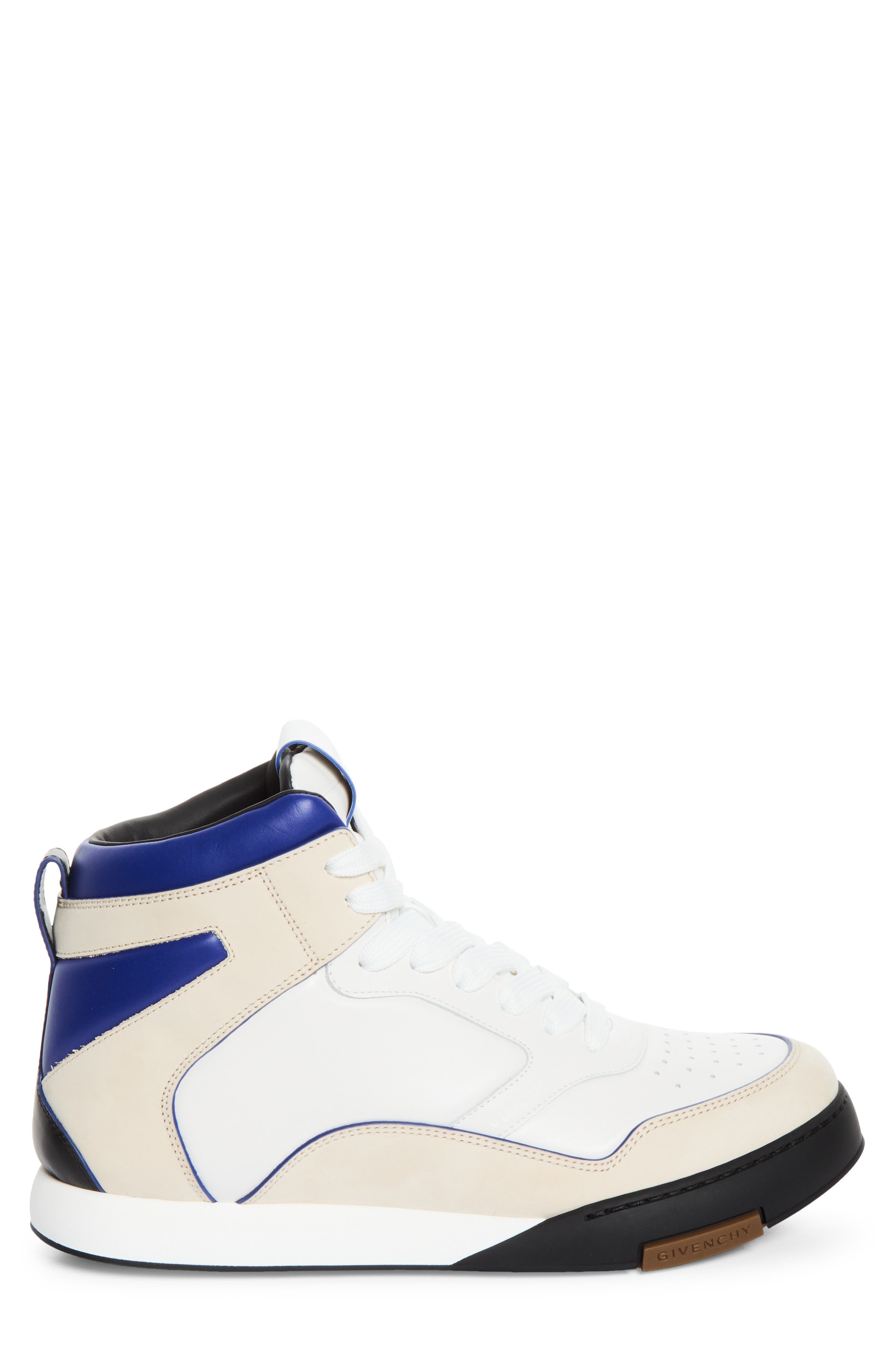 Hard Court Hi Sneaker, Alternate, color, BLACK/ BLUE/ WHITE