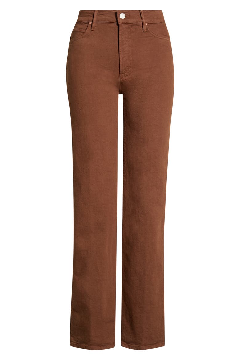 The Kick It High Waist Straight Leg Jeans, Main, color, BISON