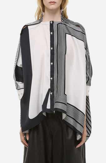 Scarf Button-Up Shirt