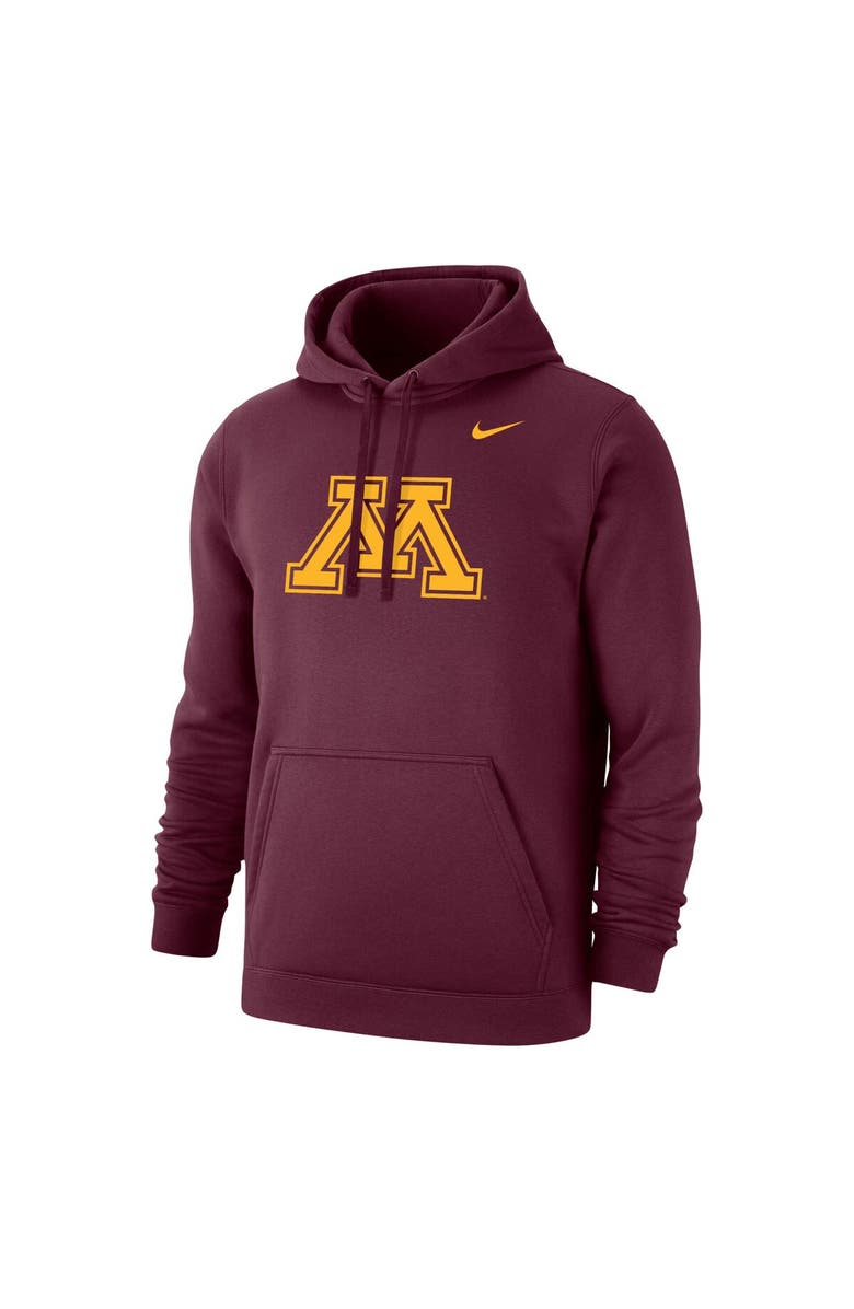 Nike Men's Nike Maroon Minnesota Golden Gophers Logo Club Pullover Hoodie, Alternate, color, 