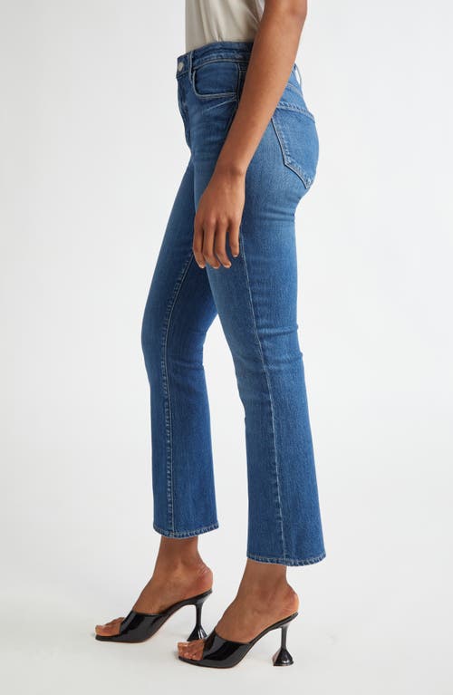 L Agence Kendra Cropped Distressed High-rise Flared Jeans