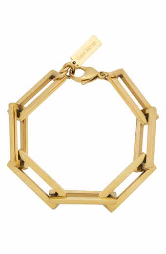 Oversized Rectangular Link Bracelet