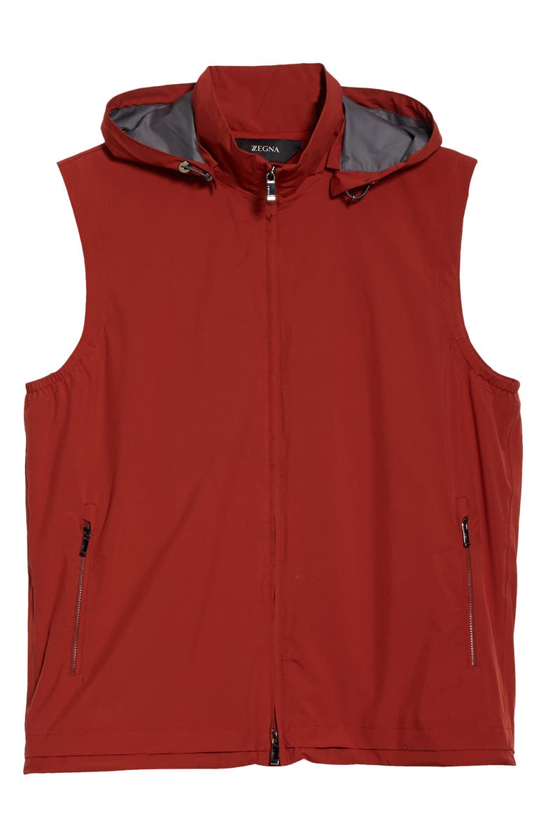 Z Zegna Feather Weight Hooded Vest, Main, color,