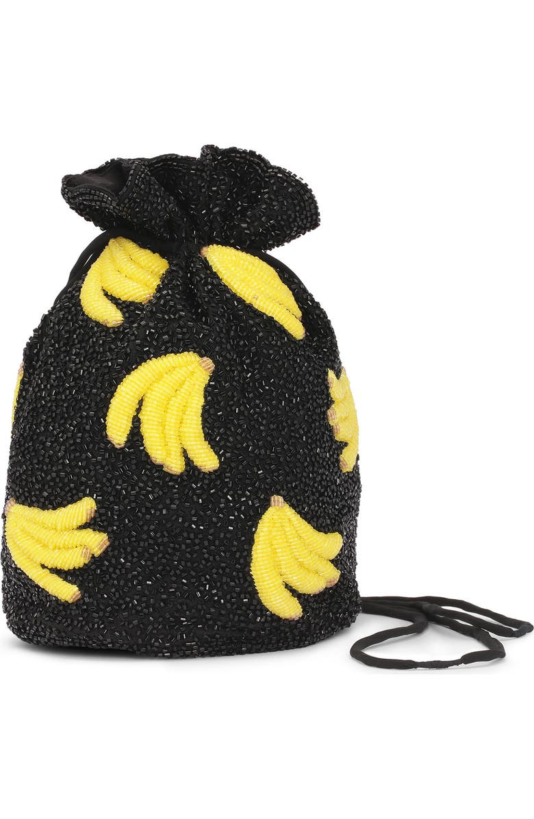 Ganni Beaded Bucket Bag, Main, color,