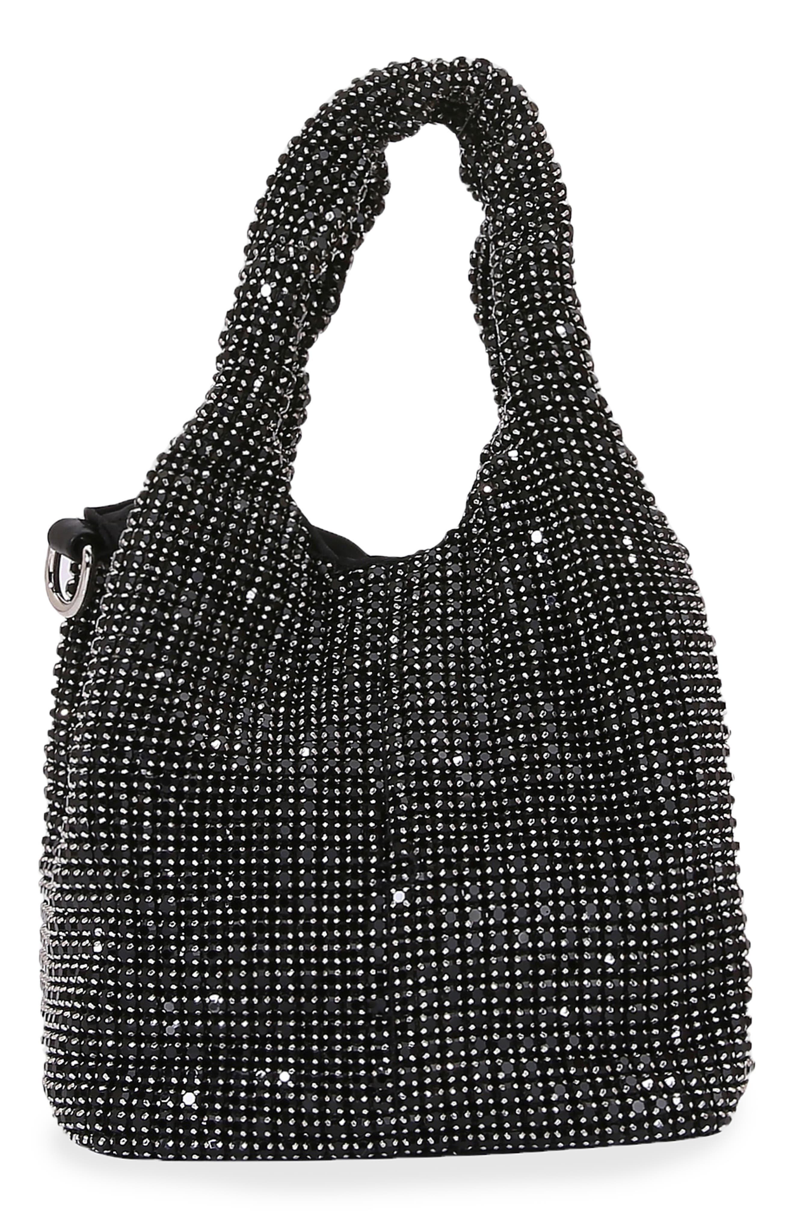 BERNESS Crystal Bucket Bag, Alternate, color, Black