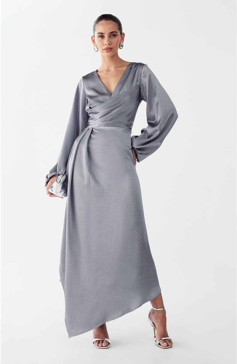 WILLA Philipa Midi Dress, Alternate, color, Slate Blue