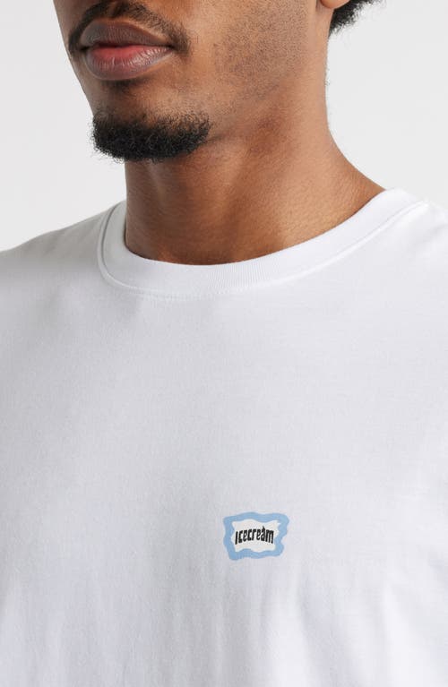 Icecream Dollar Pop Long Sleeve Graphic T-shirt In White