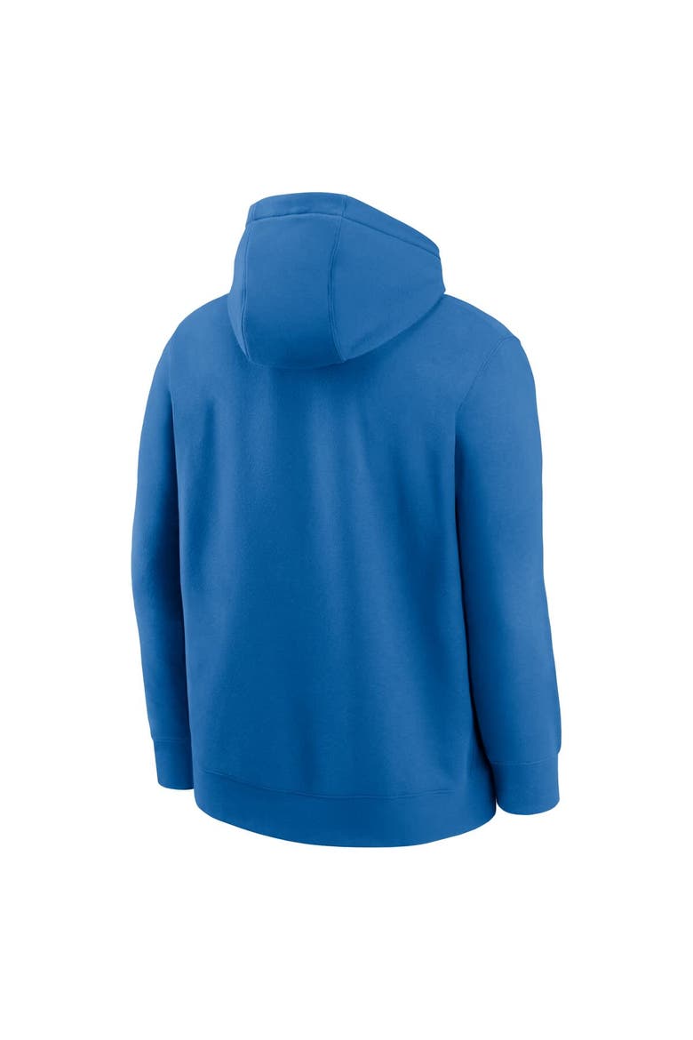 Men's Nike Royal Detroit Lions Best Season Rewind Club Pullover Hoodie, Alternate, color, Royal