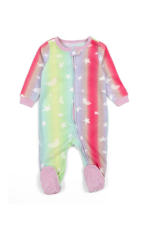 Fleece Footed Printed Holiday Pajamas (Toddler)