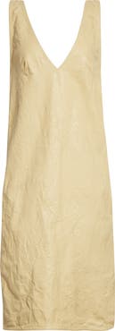 TOTEME Crinkled Leather Shift Dress