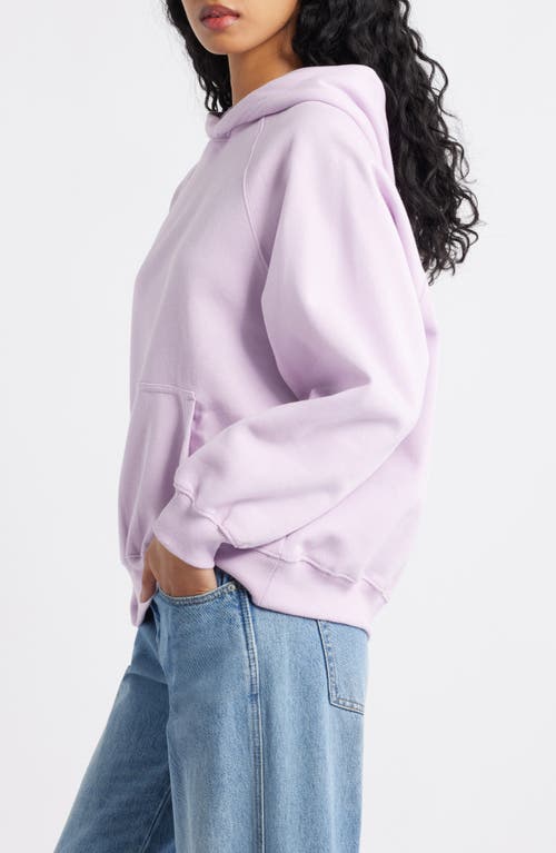 Bp. Fleece Detail Oversize Raglan Hoodie In Purple
