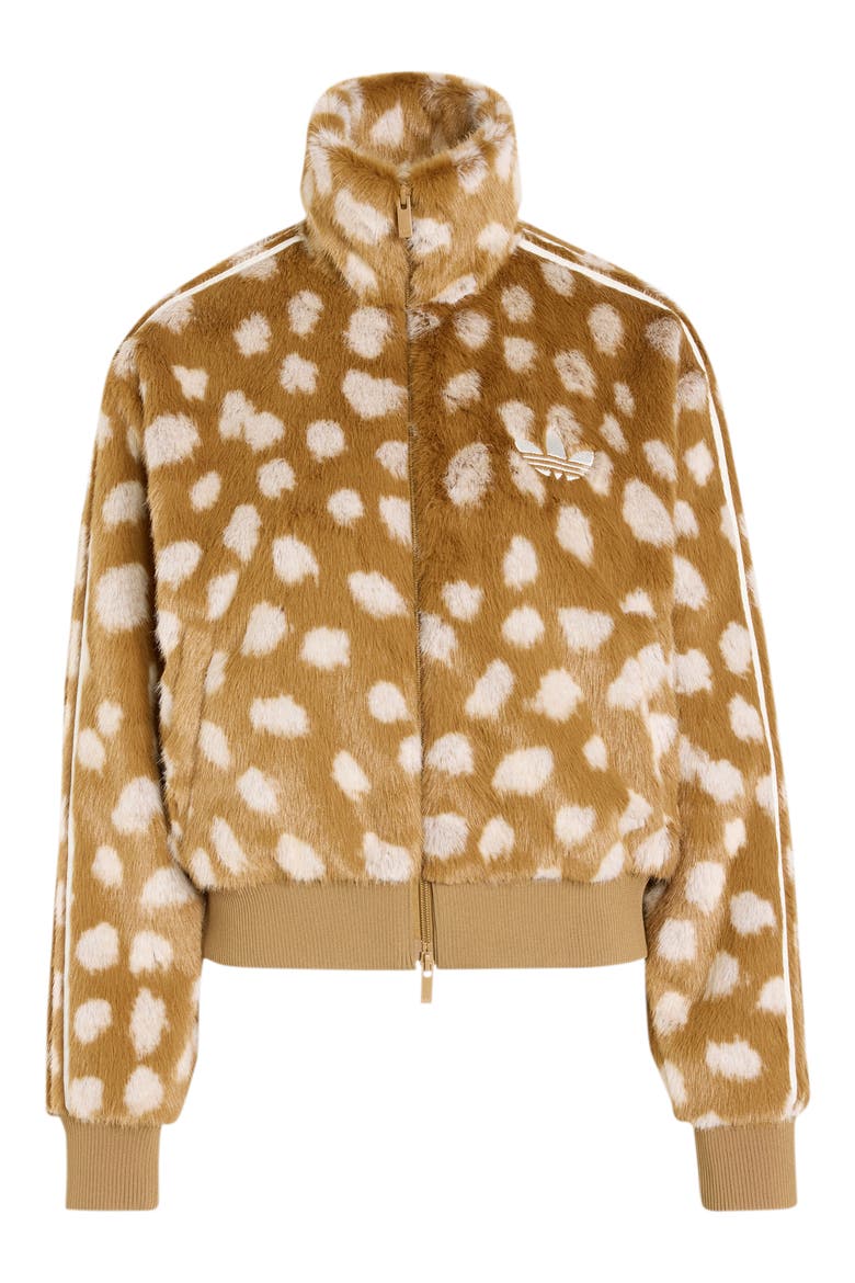 Faux Fur Bomber Jacket, Alternate, color, BROWN DESERT