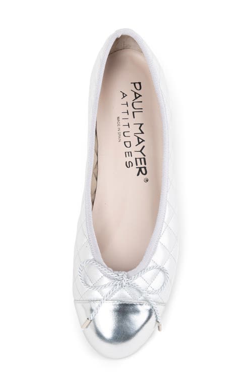 Paul Mayer Cap Toe Quilted Ballet Flat