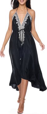 RANEES Embellished Halter Dress