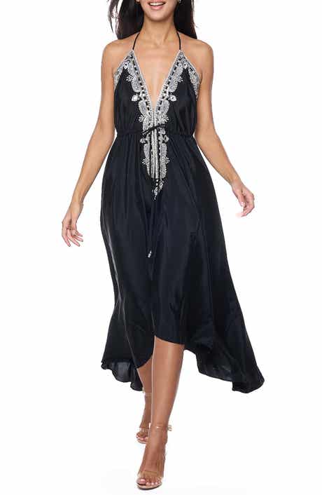 Embellished Halter Dress