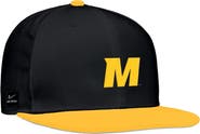Nike Men's Nike Black Missouri Tigers On-Field Baseball Performance Fitted Hat