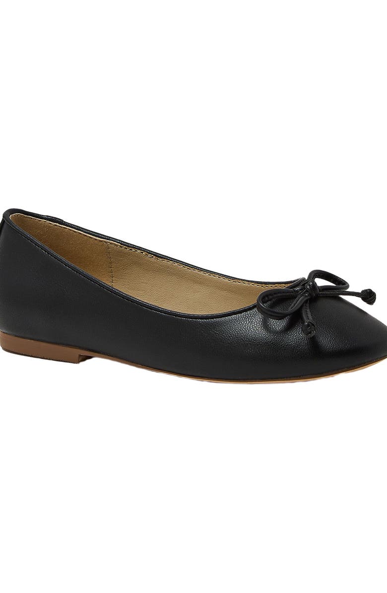 Lands' End Girls Slip On Ballet Flats, Main, color, Black