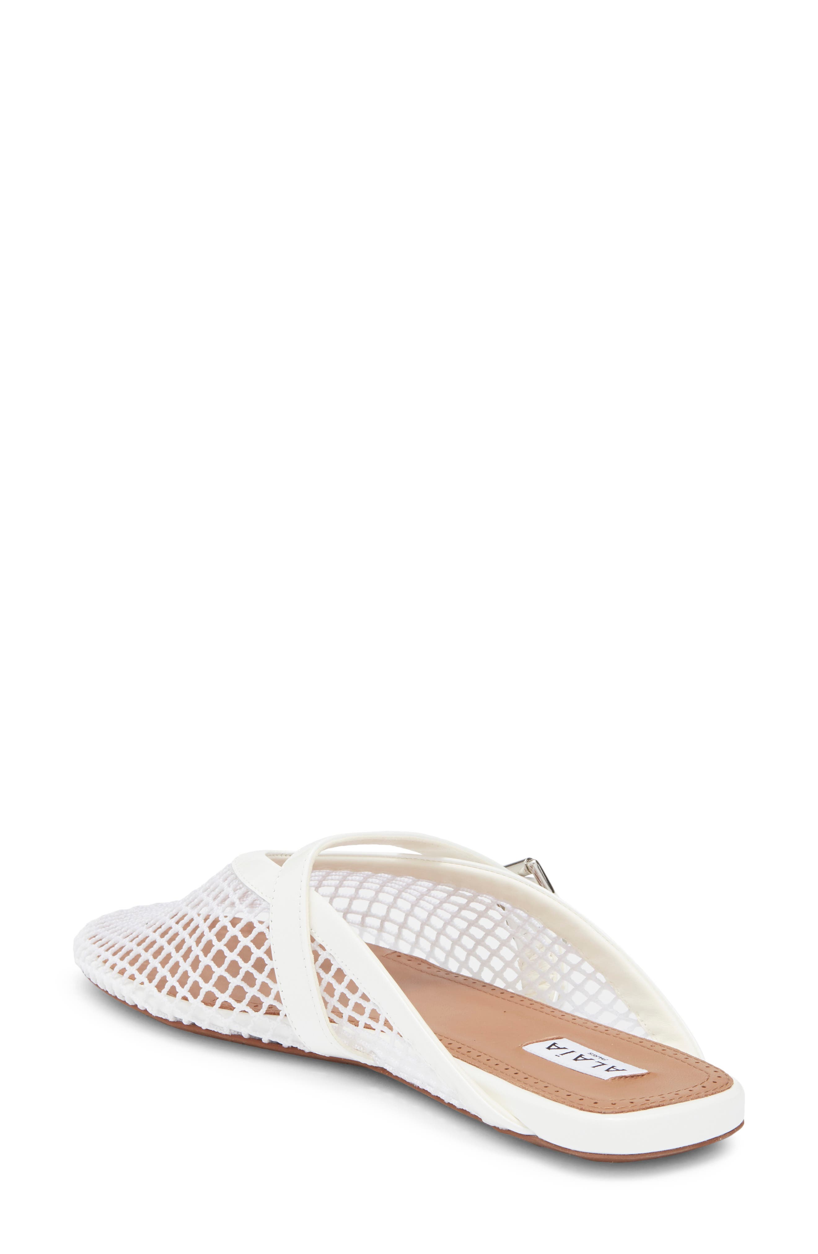 Mesh Mary Jane Mule, Alternate, color, BLANC OPTIQUE