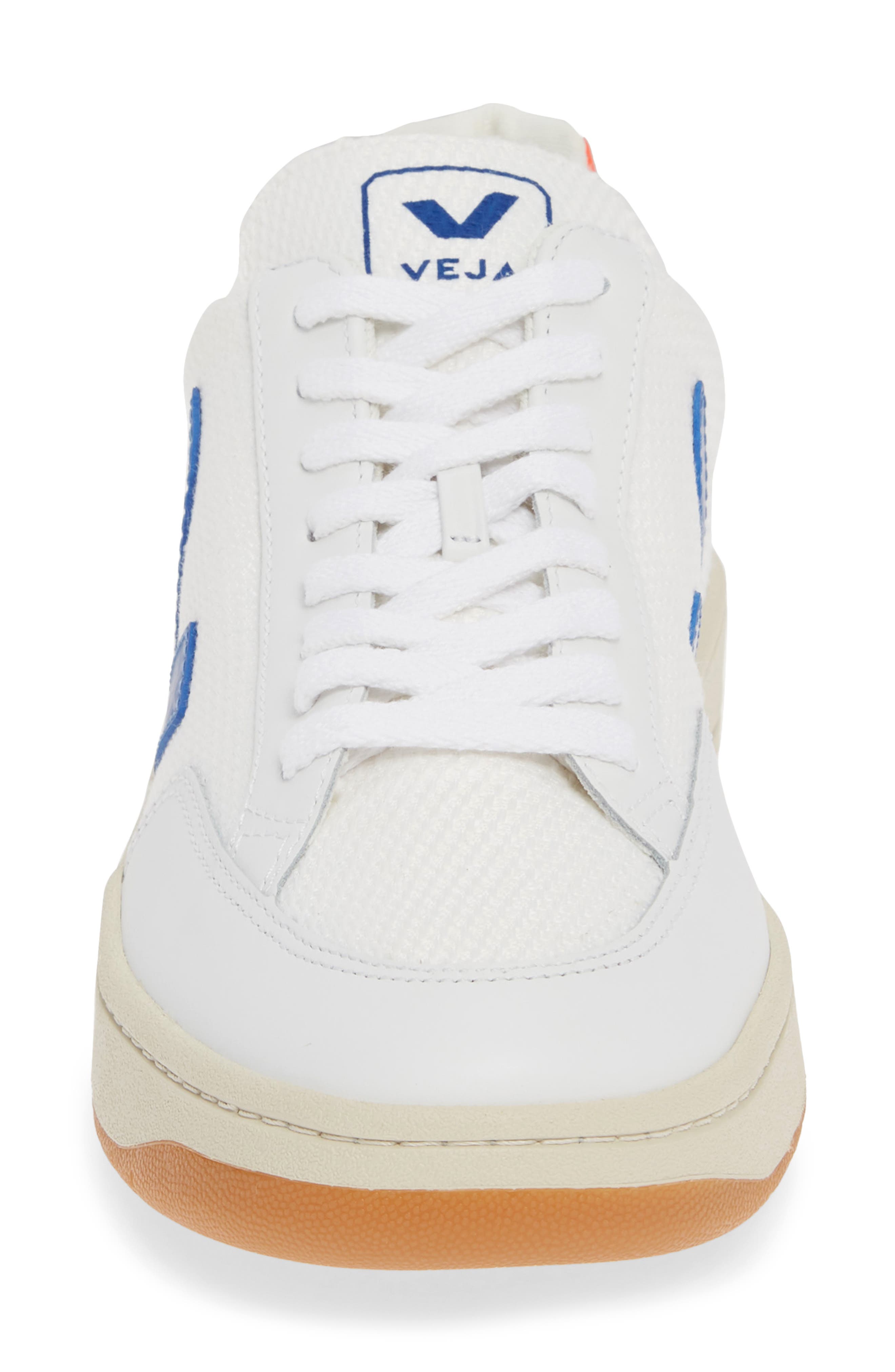 V-12 Sneaker, Alternate, color, WHITE/INDIGO/ORANGE