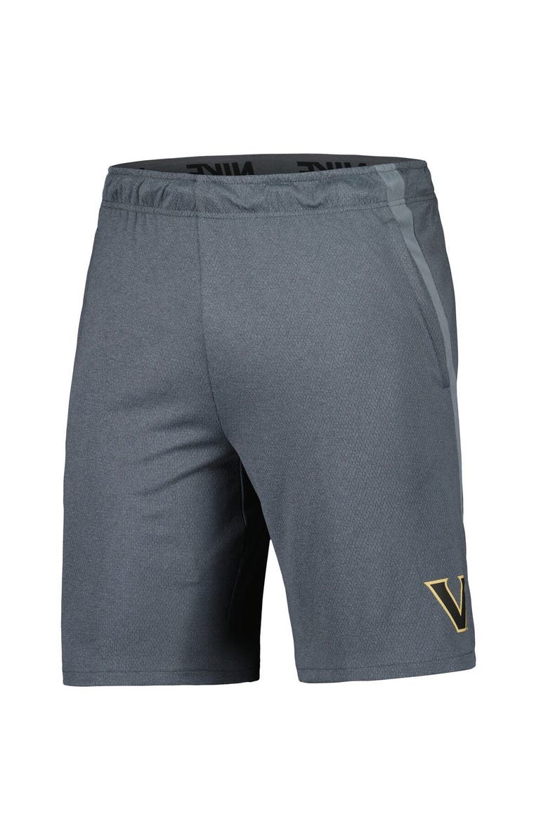 Nike Men's Nike Heather Gray Vanderbilt Commodores Hype Performance Shorts, Alternate, color, Heather Gray