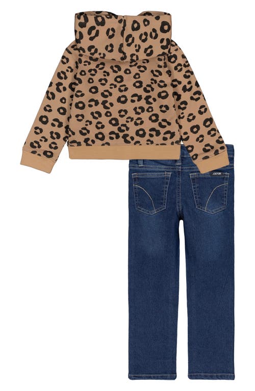 Joe's Jeans Full Zip Hoodie & Straight Leg Jeans Set In Brown