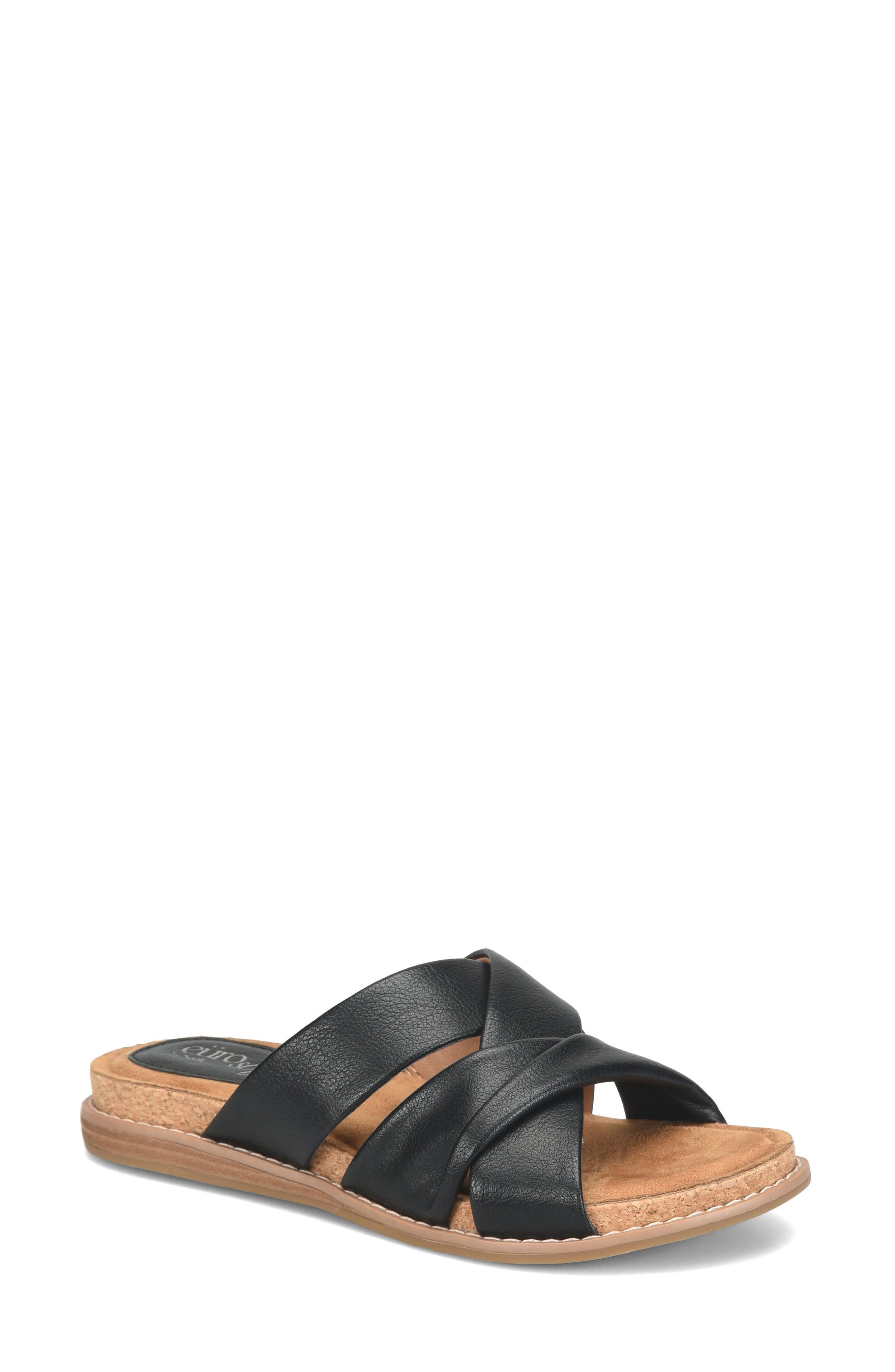 EUROSOFT Eirene Sandal, Main, color, Black