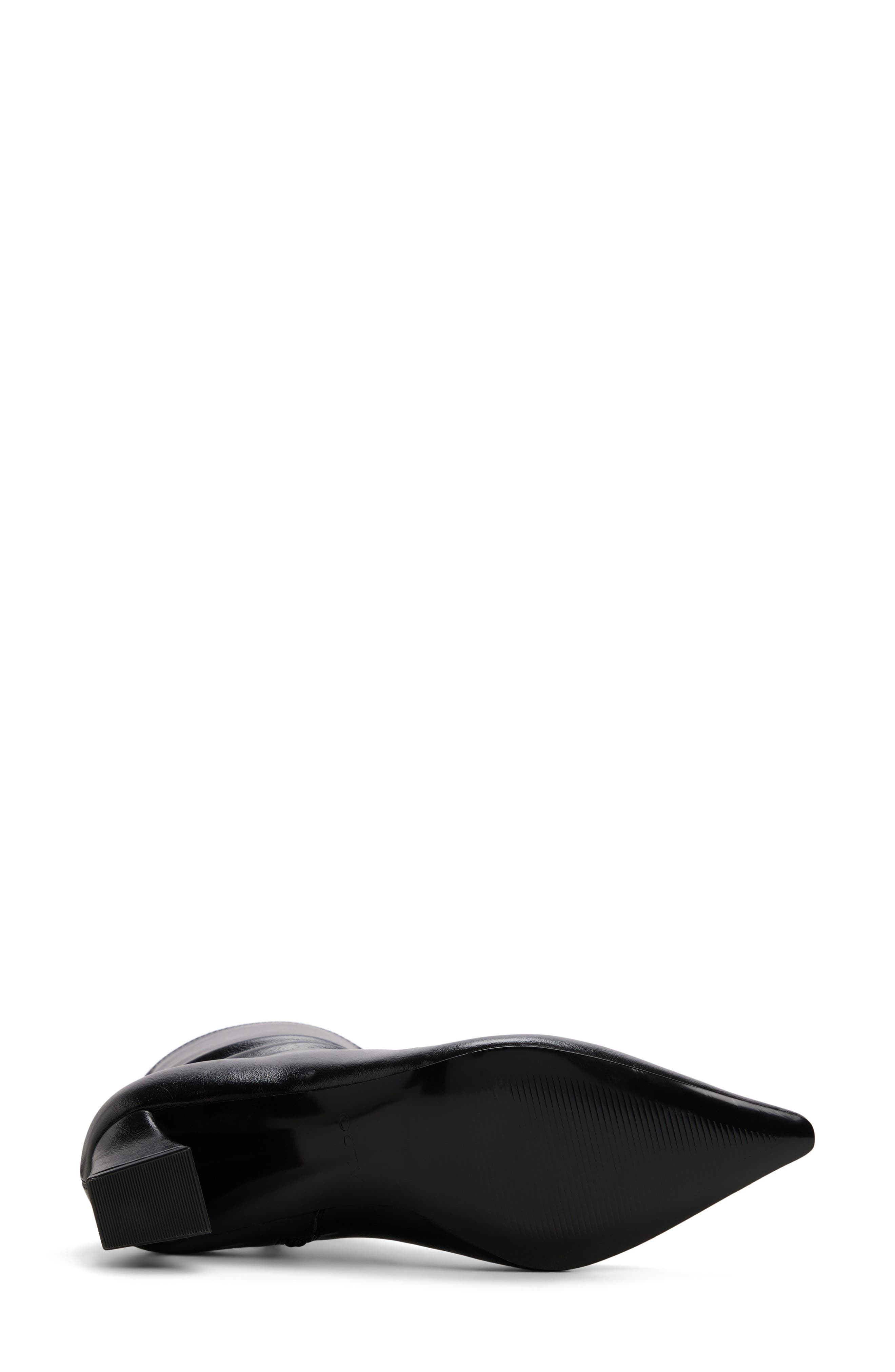 Karoline Pointed Toe Bootie, Alternate, color, BLACK