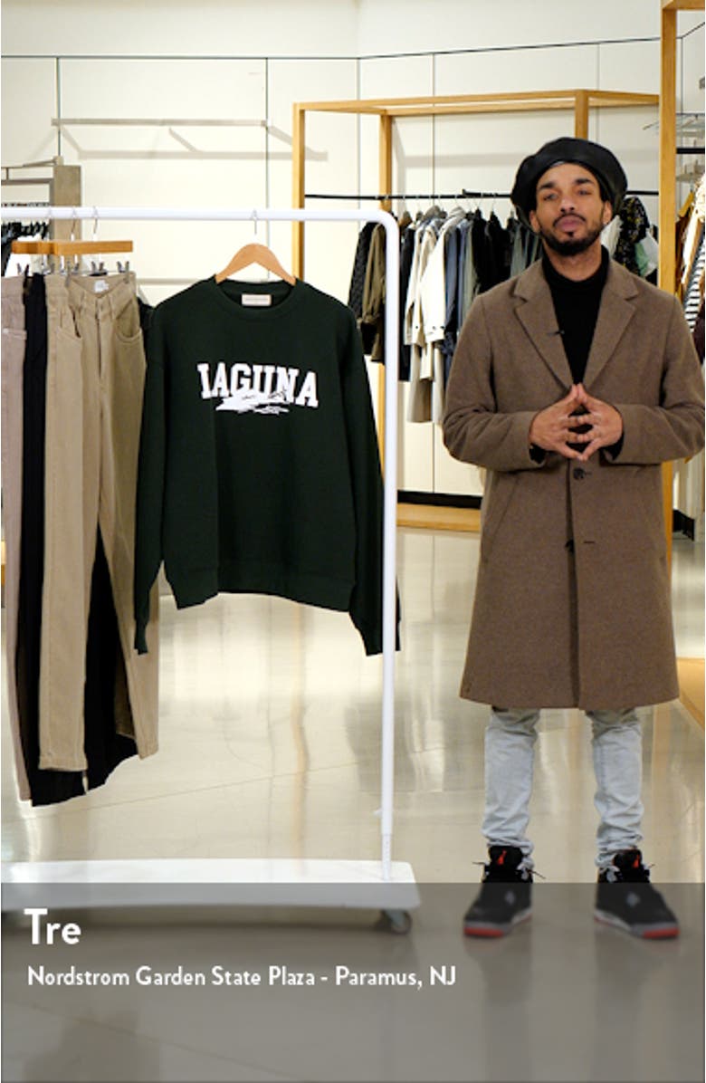 Laguna Crewneck Cotton Graphic Sweatshirt, sales video thumbnail