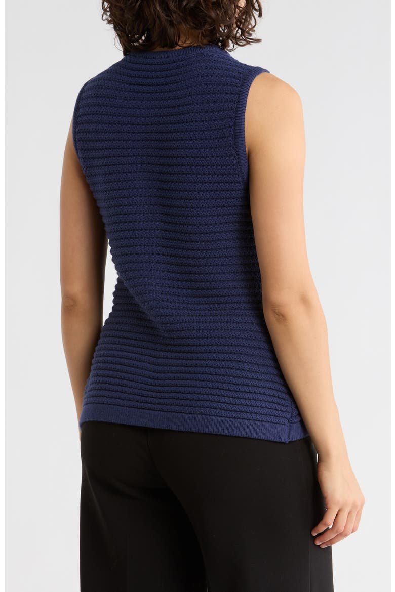 Buttoned Sweater Vest, Alternate, color, NAVY