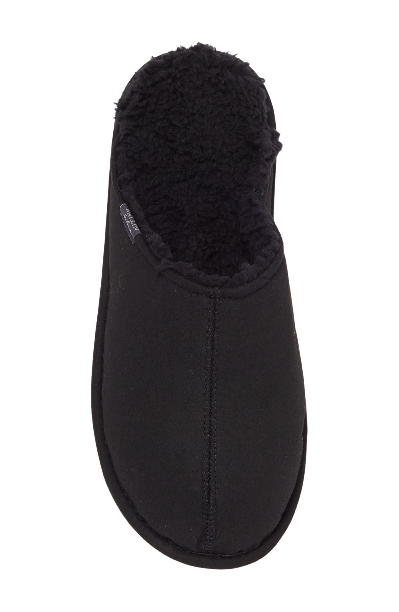 NORDSTROM RACK Wallin & Bros. Cole Faux Fur Lined Slipper, Alternate, color, 