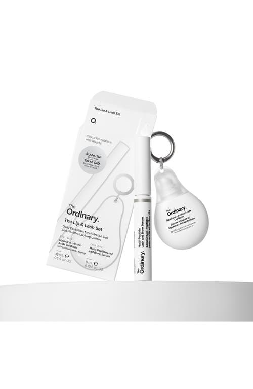 The Ordinary The Lip & Lash Set $17 Value In Transparent