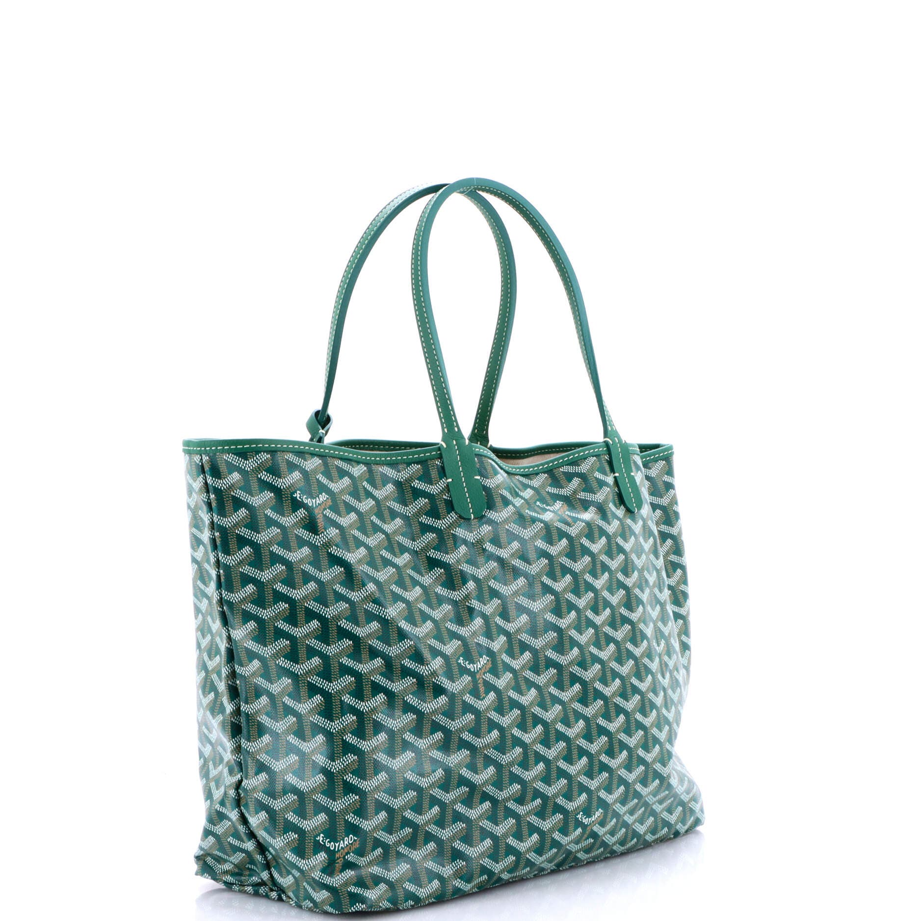 Pre-Owned Goyard Saint Louis Tote Coated Canvas PM, Alternate, color, Green