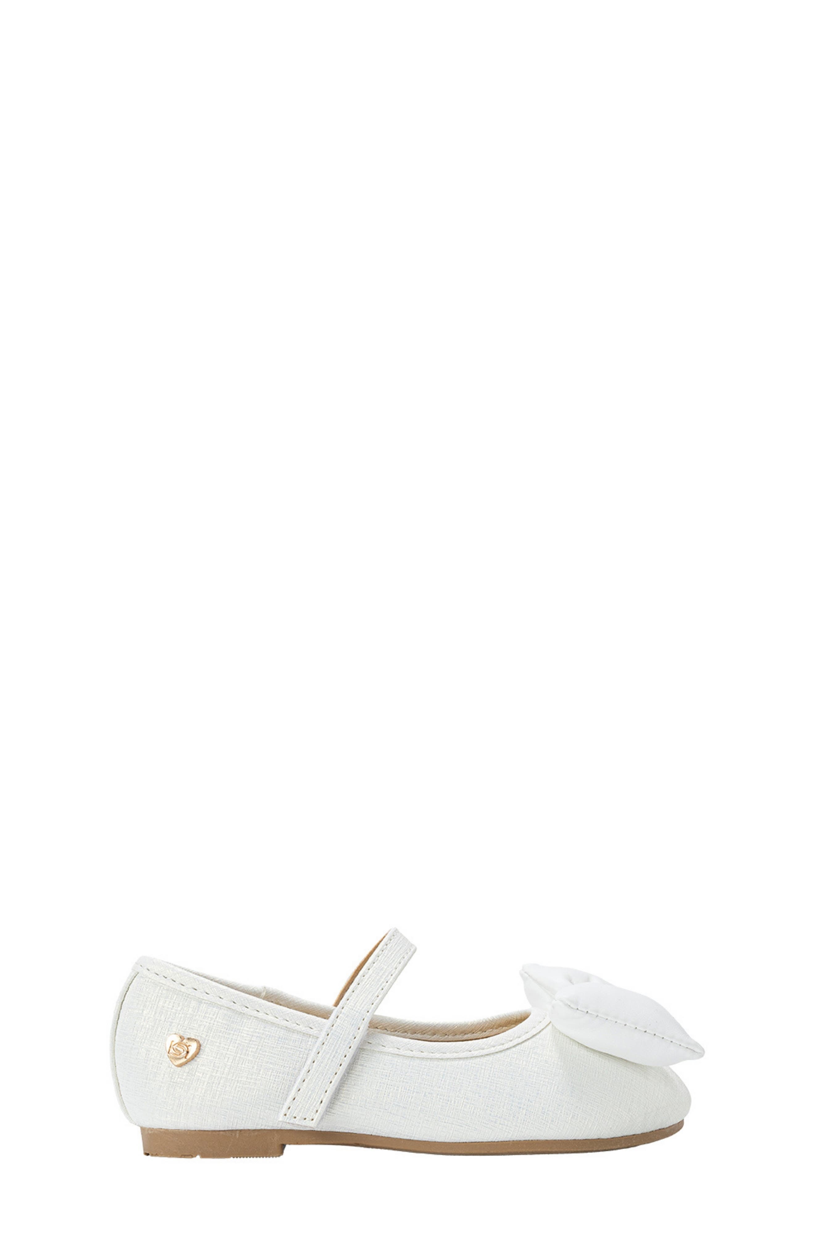 bebe Roxy Mary Jane Flat, Alternate, color, White