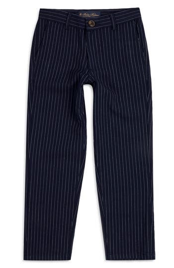 Brooks Brothers Kids' Pinstripe Pants In Navy