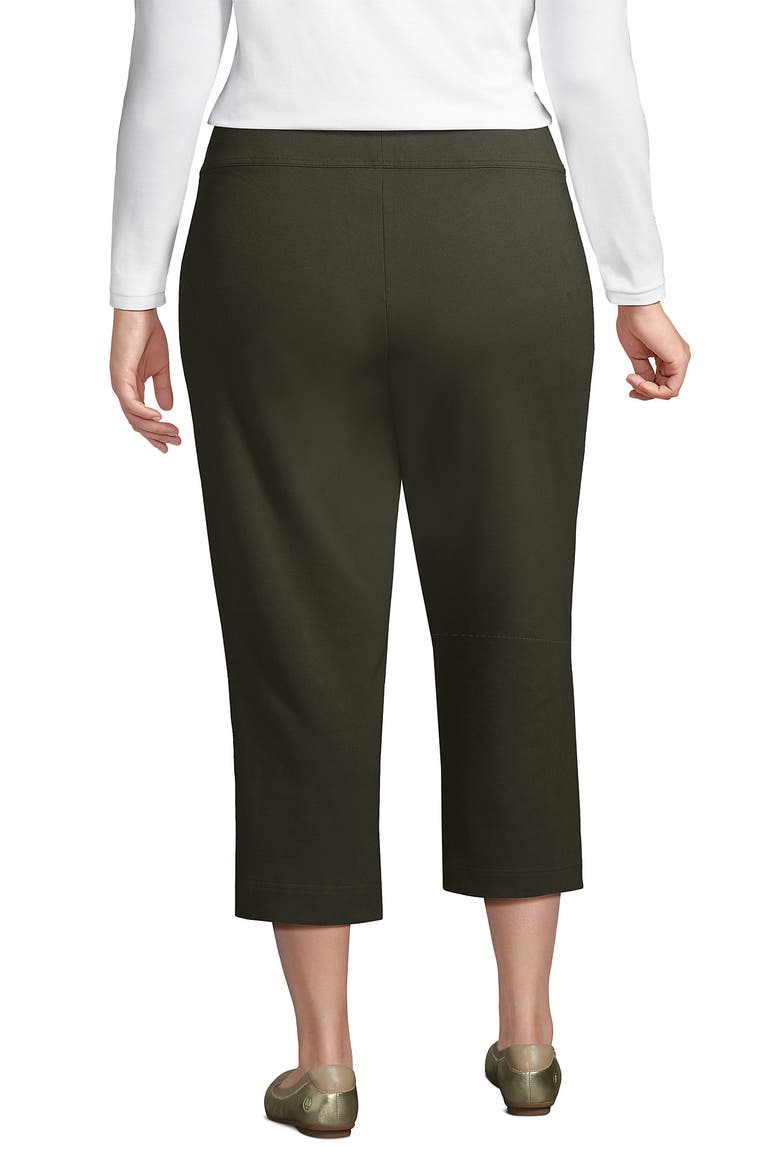 Starfish Mid Rise Pull On Crop Pants, Alternate, color, Forest Moss