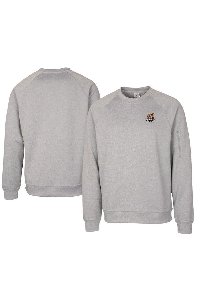 Cutter & Buck Unisex Cutter & Buck Gray Toledo Mud Hens Clique Lift Eco Performance Sweatshirt, Main, color, 