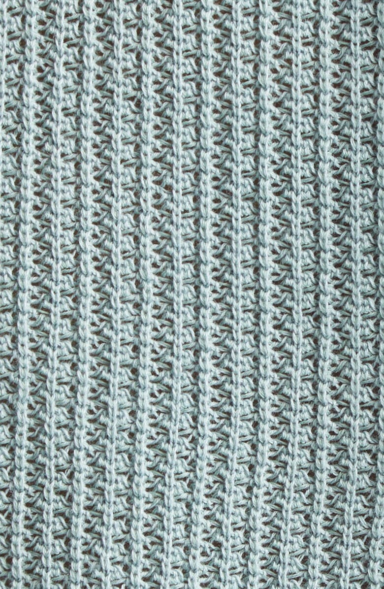 Eleventy Sleeveless Open Stitch Polo, Alternate, color, Jade