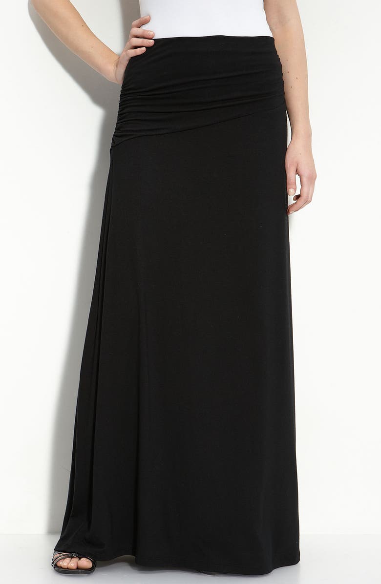 Bobeau Asymmetric Knit Maxi Skirt, Main, color, 
