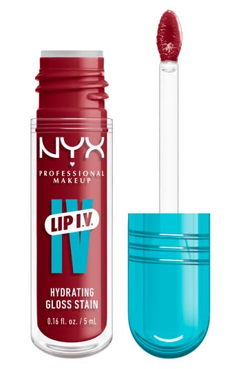 Nyx Professional Makeup Lip I.v. Hydrating Lip Gloss Stain In Berry Thirsty