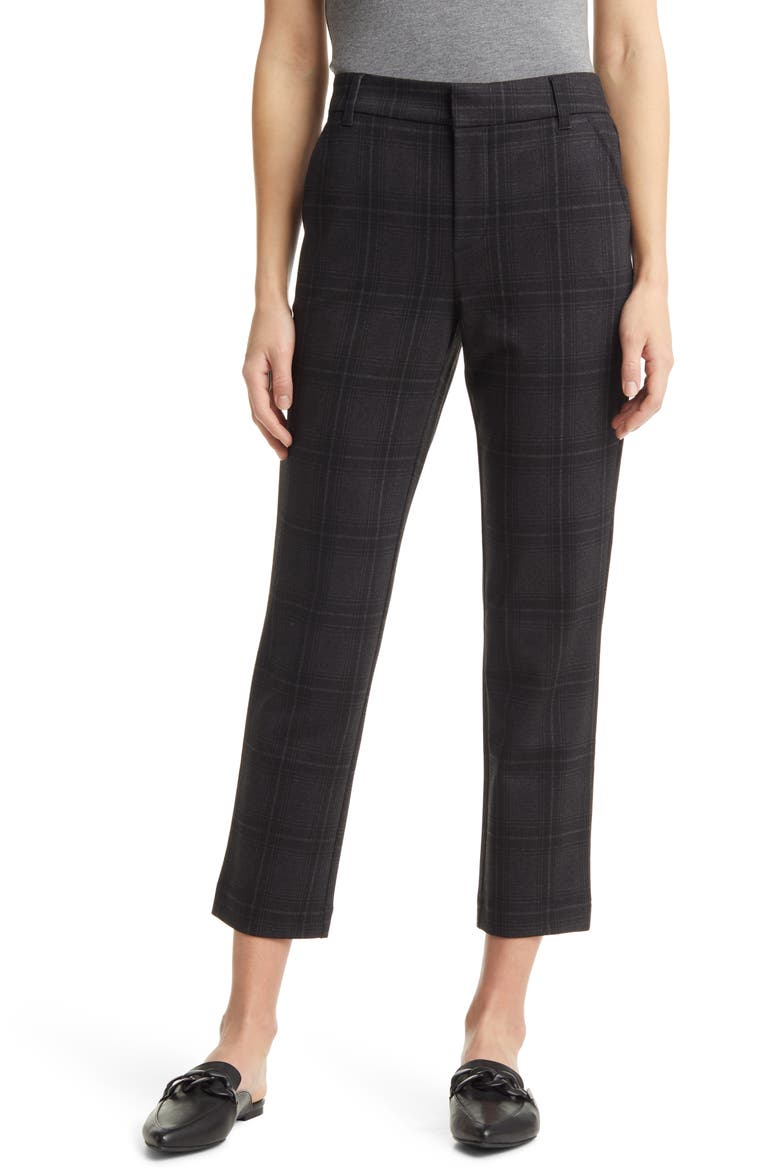 'Ab'Solution High Waist Crop Pants, Main, color, CHARCOAL BLACK