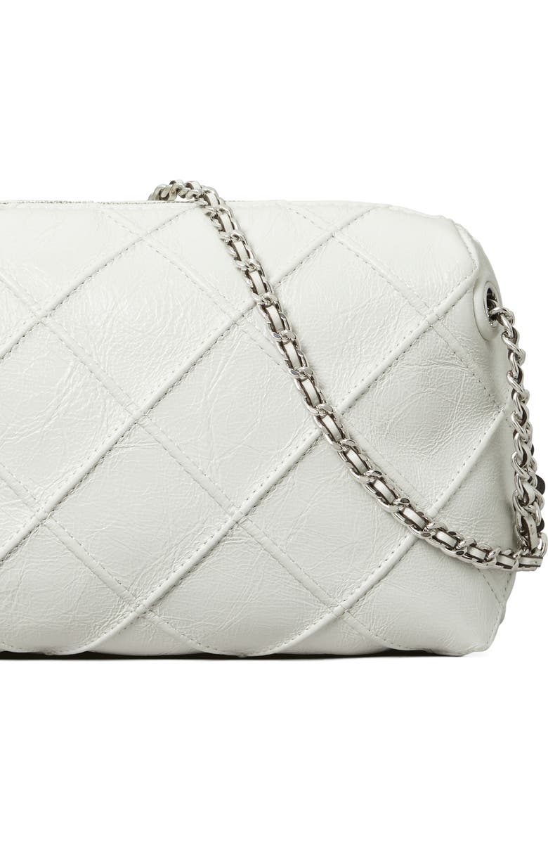 Tory Burch Fleming Soft Leather Crossbody Bag, Alternate, color, Blanc