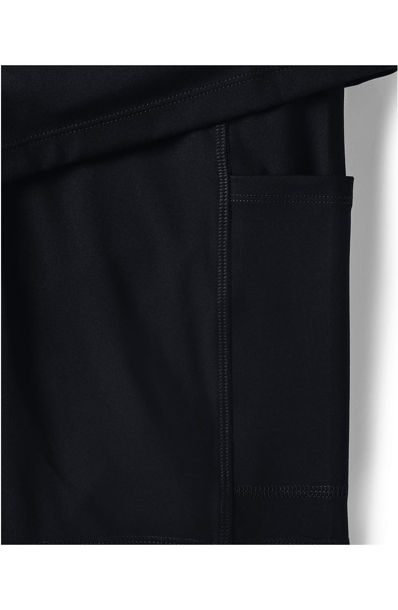 Lands' End Active High Impact High Rise Pleated Skort, Alternate, color, Black
