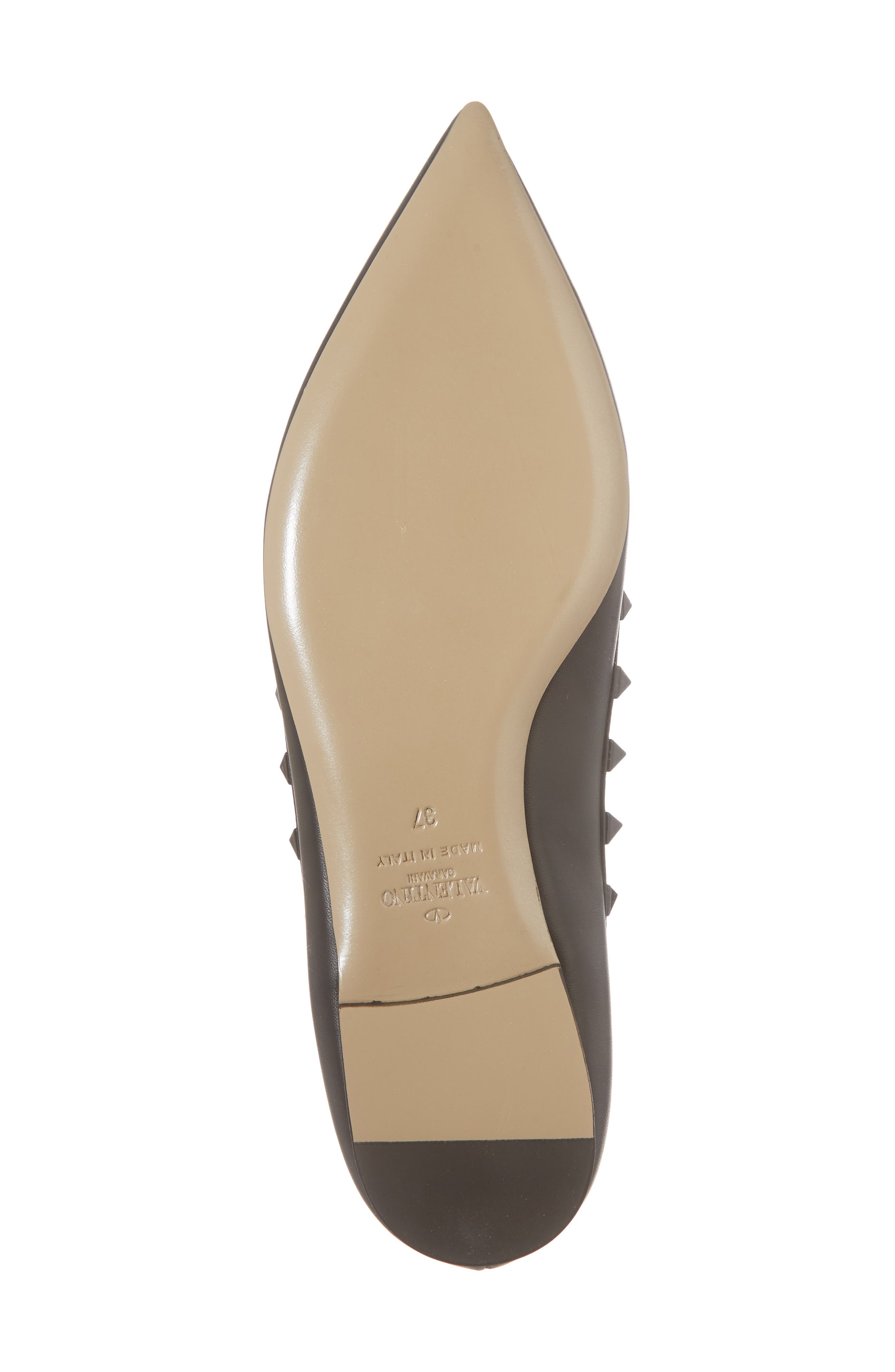 Valentino Garavani Rockstud Ballerina Flat, Alternate, color, 