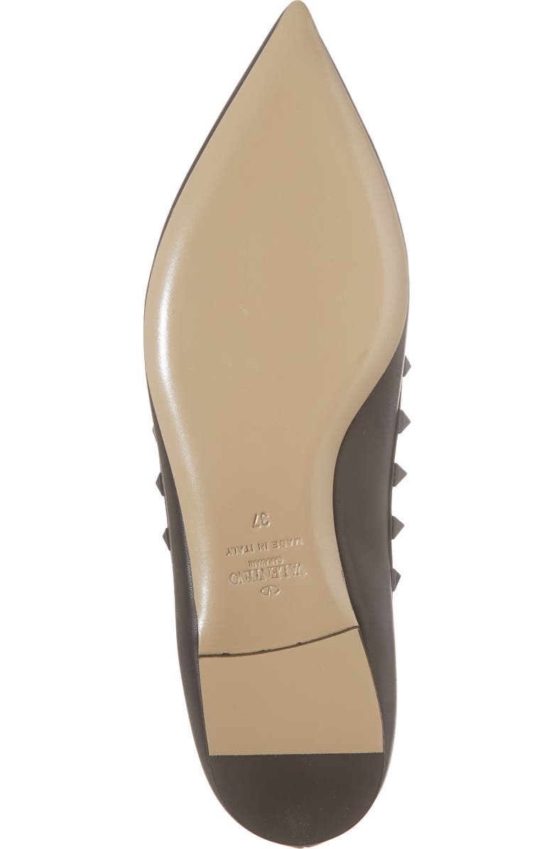 Valentino Garavani Rockstud Ballerina Flat, Alternate, color,