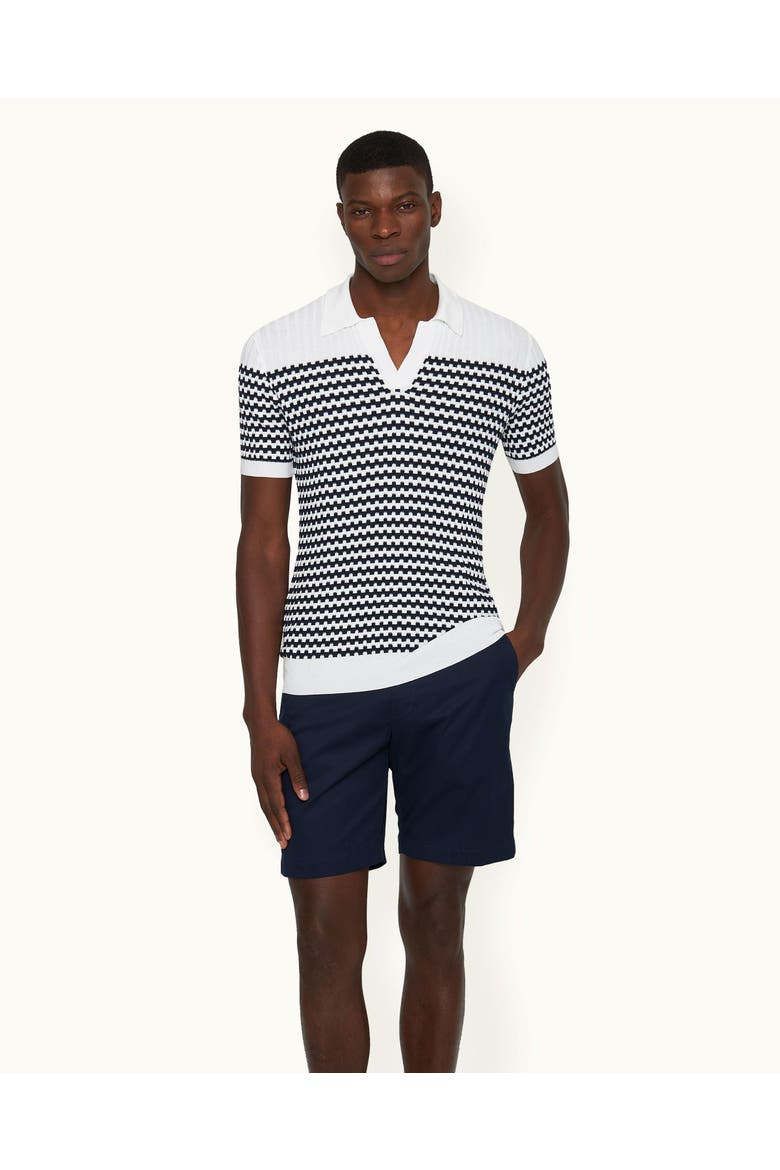 Canet Tailored-Fit Polo Shirt, Main, color, Cloud/Ink